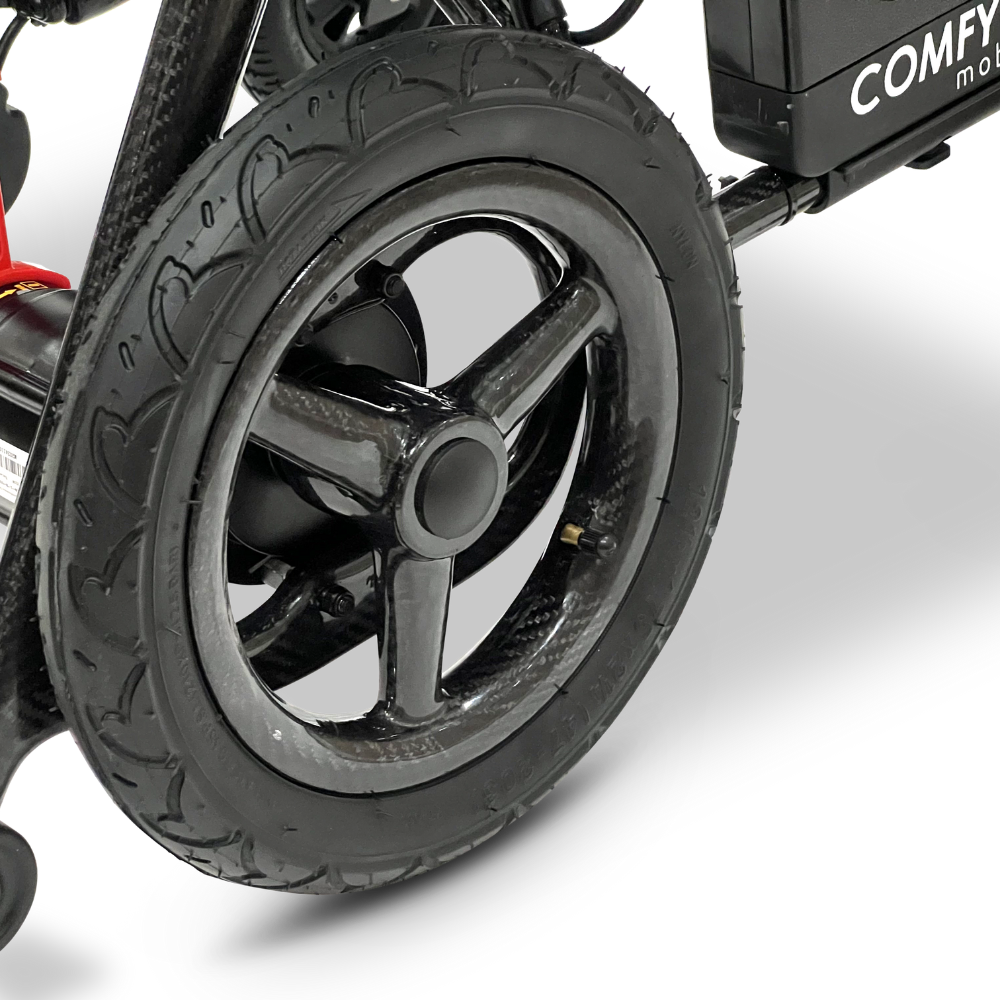 Phoenix Carbon Fiber Electric Travel Wheelchair with 360 Joystick& LCD Display