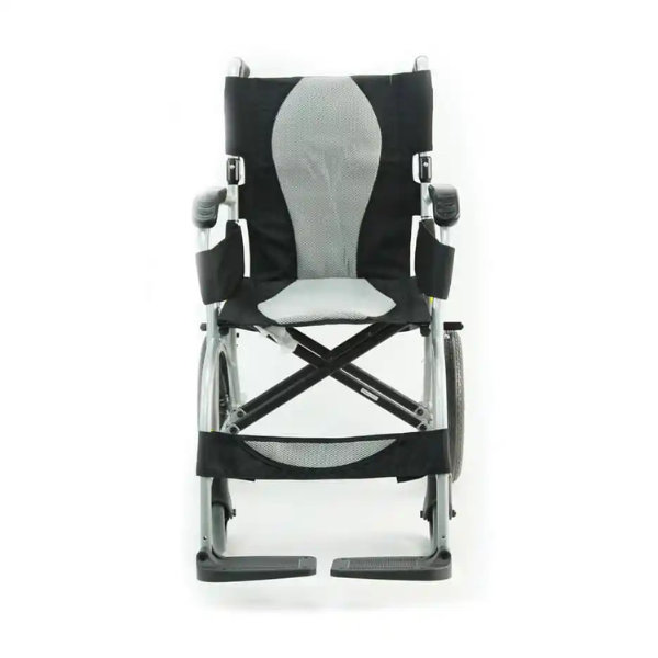 Ergo Lite & Flight Ultra Lightweight Ergonomic Transport Wheelchair Silver 16