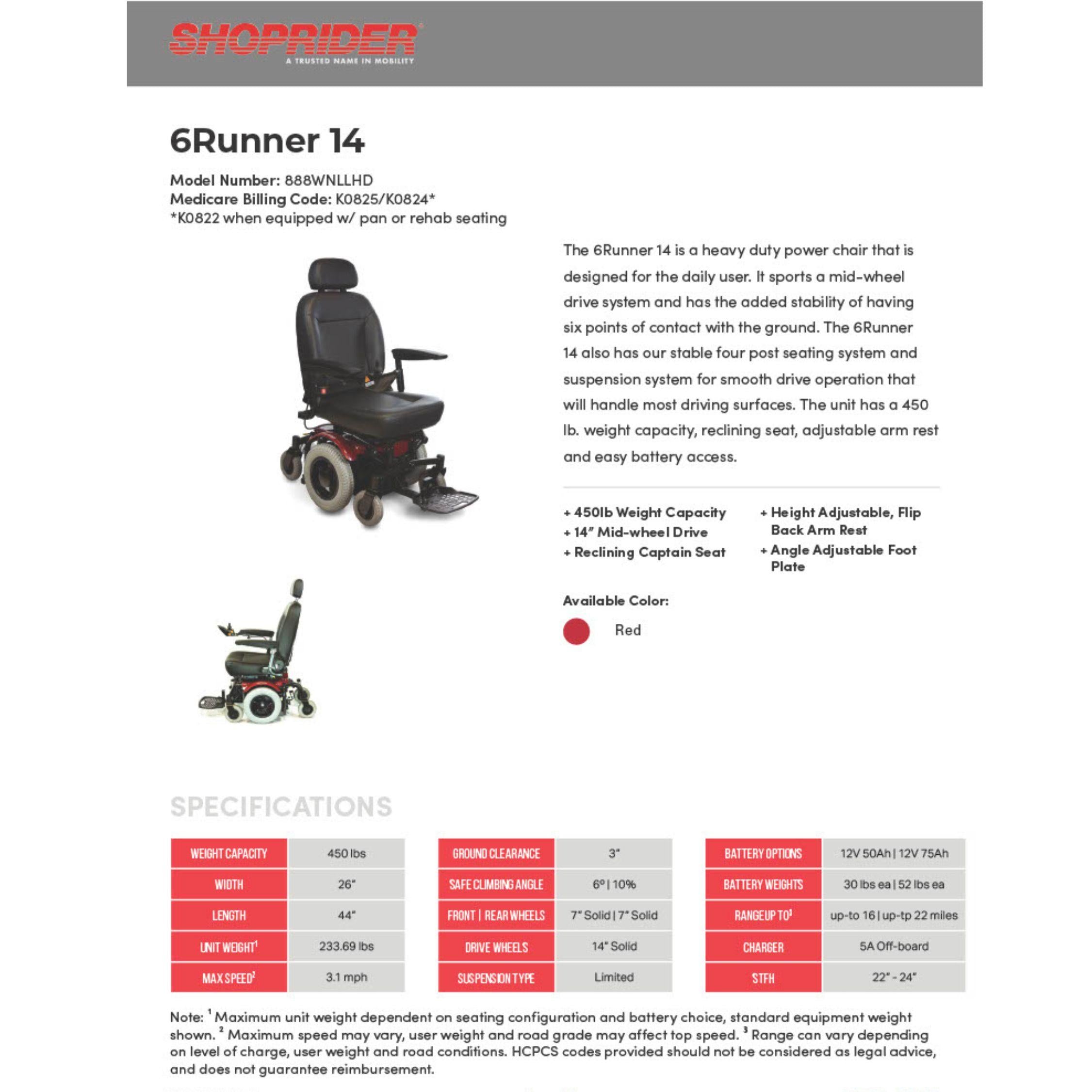 Shoprider® 6RUNNER 14