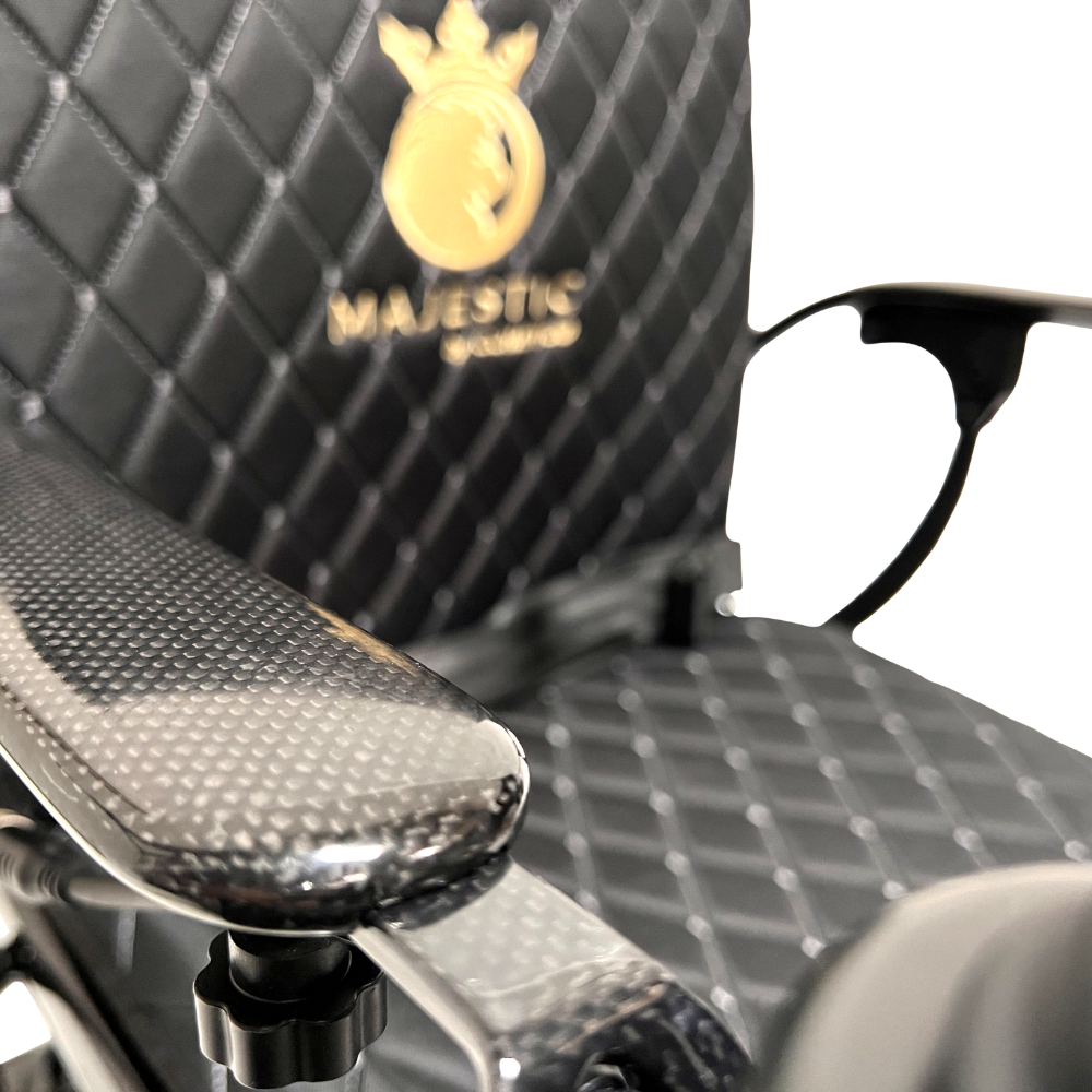 Phoenix Carbon Fiber Electric Travel Wheelchair with 360 Joystick& LCD Display