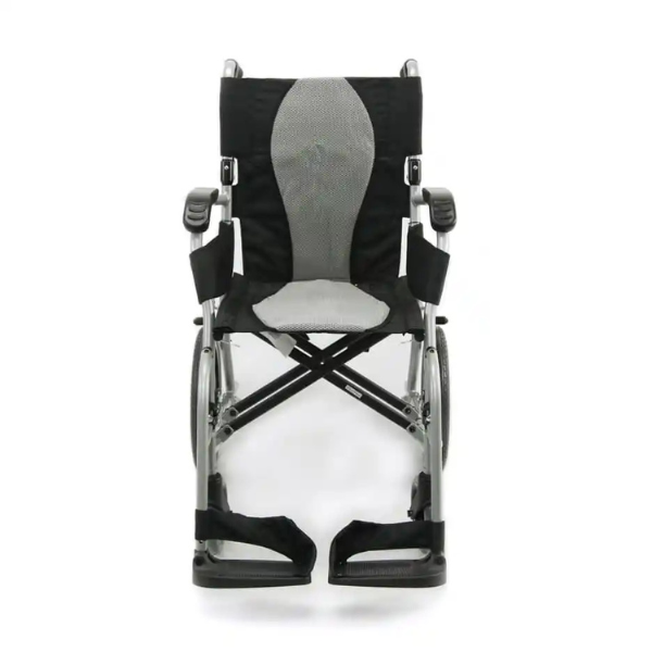Ergo Lite & Flight Ultra Lightweight Ergonomic Transport Wheelchair Silver 16