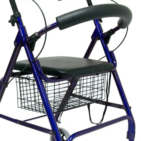 R-4600 Lightweight Standard Rollator with Padded Seat and Backrest