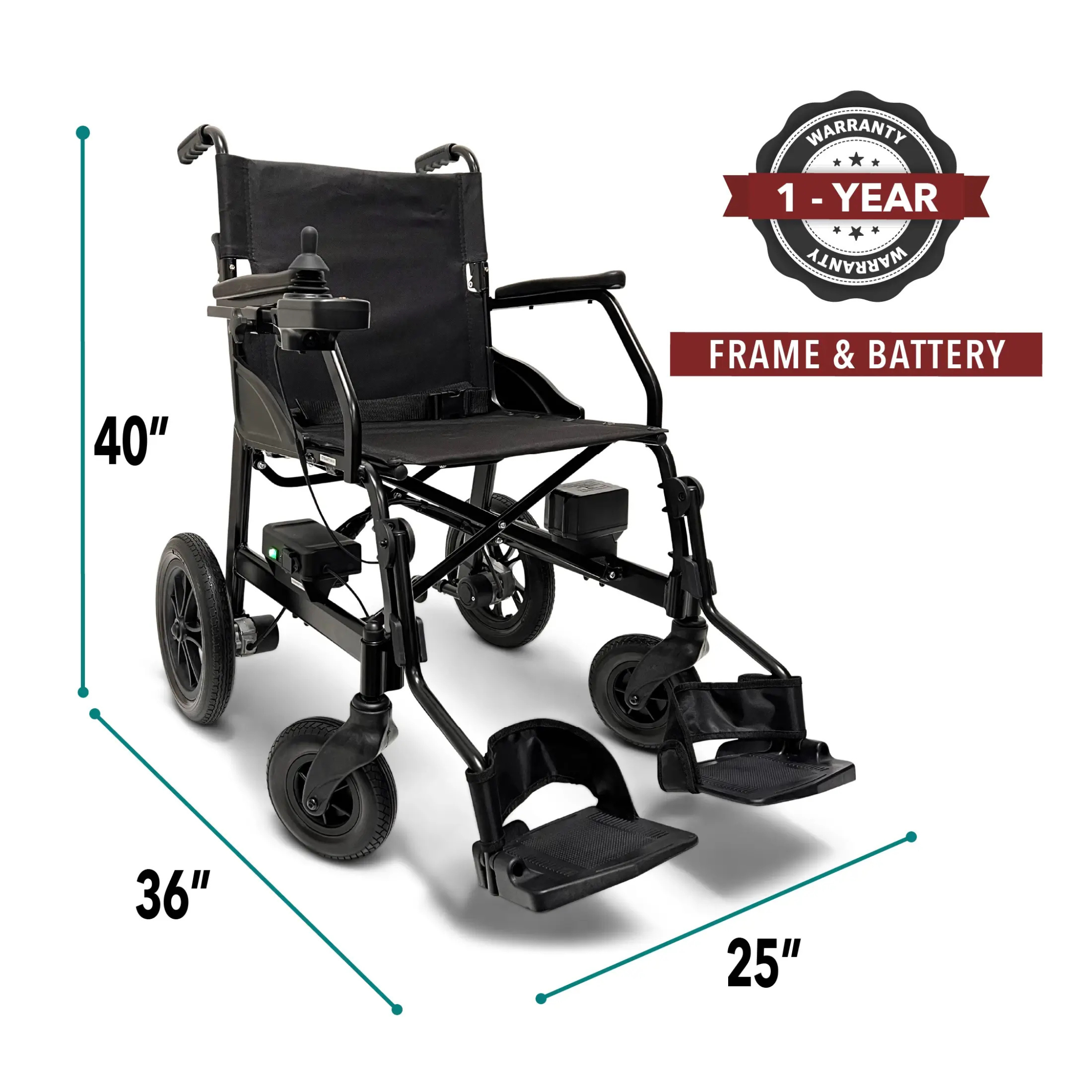 ComfyGO X-Lite 28 lb. Lightweight Manual Wheelchair Folding with Auto Detach Wheels & Replacement Parts