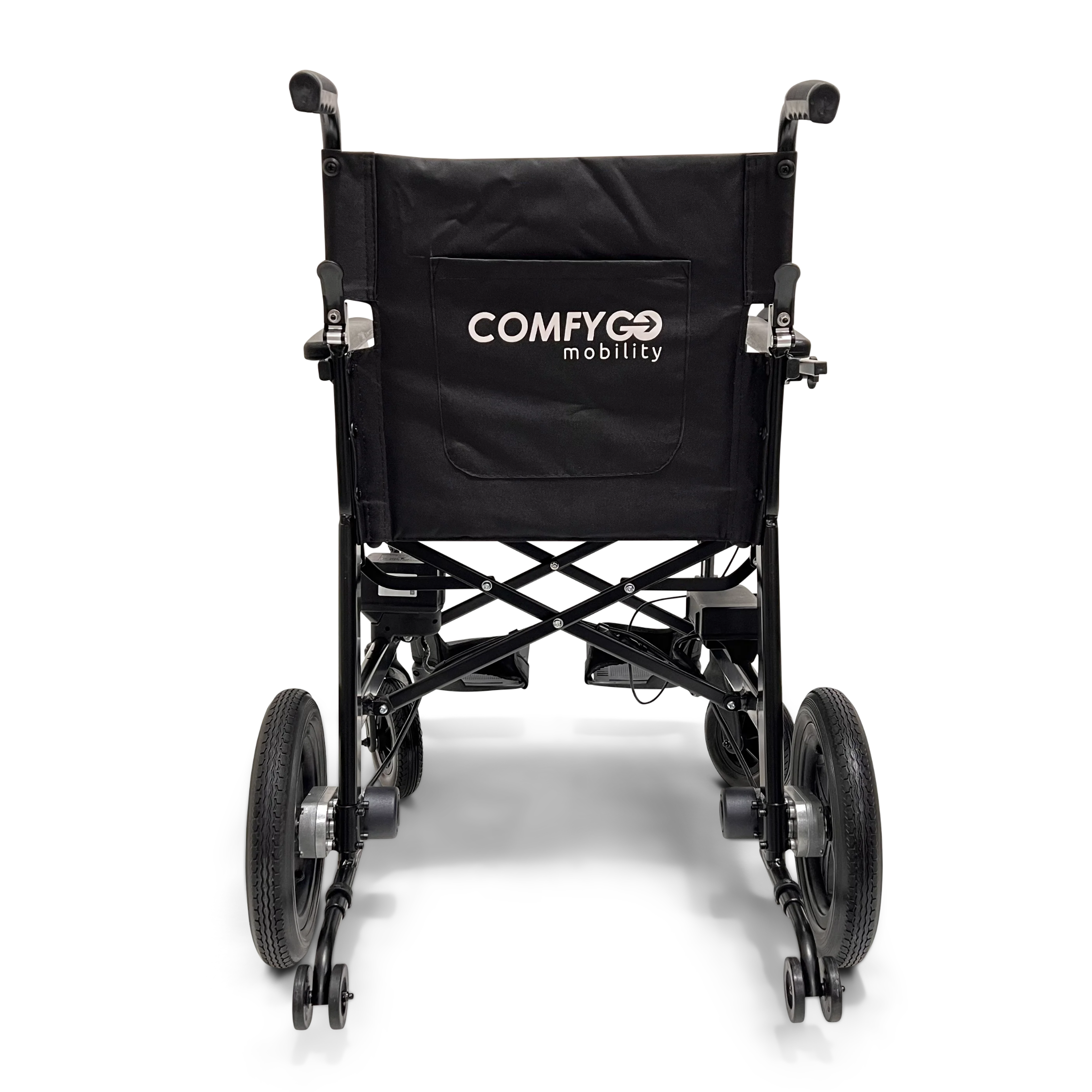 ComfyGO X-Lite 28 lb. Lightweight Manual Wheelchair Folding with Auto Detach Wheels & Replacement Parts