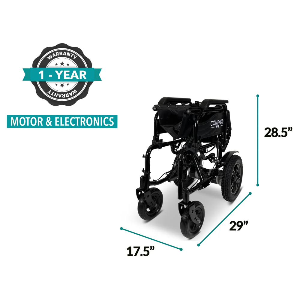 ComfyGo X-9 Auto Recline RC Electric Wheelchair
