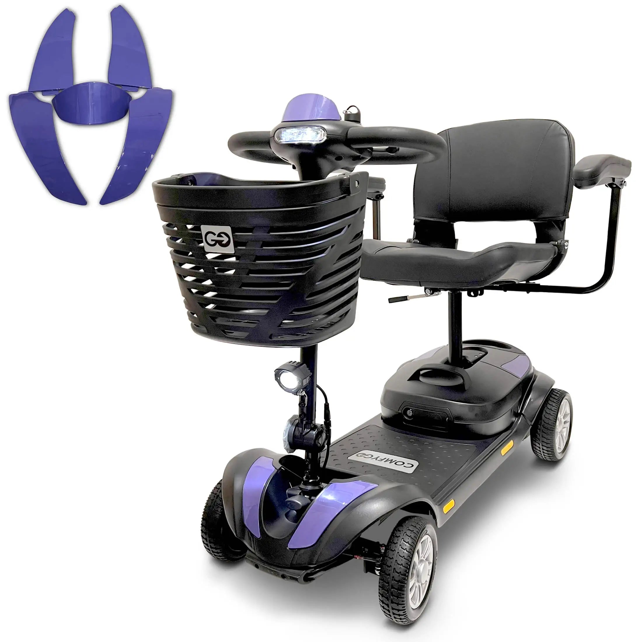 ComfyGo Z-4 Electric Mobility Scooter with Ultra Light & Quick-Detach Frame