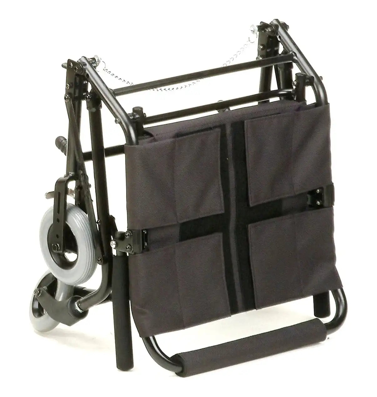 KN-TV10A Ultra-Lightweight Folding Travel Wheelchair with Aircraft-Grade Aluminum Frame and Compact Design-14.9lb