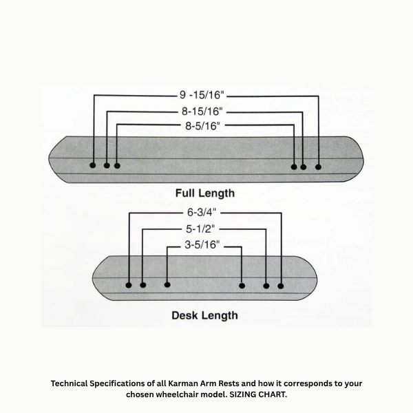 Karman AP-S305 Wheelchair Armrest Pad: Cushioned Vinyl for Comfort & Support