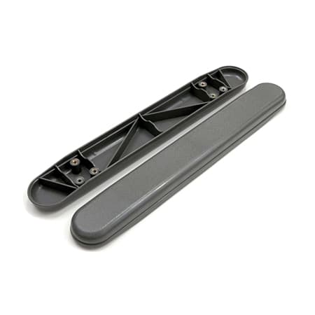 Karman® AP21 Full-Length Grey Arm Pads: Cushioned Vinyl for Wheelchairs