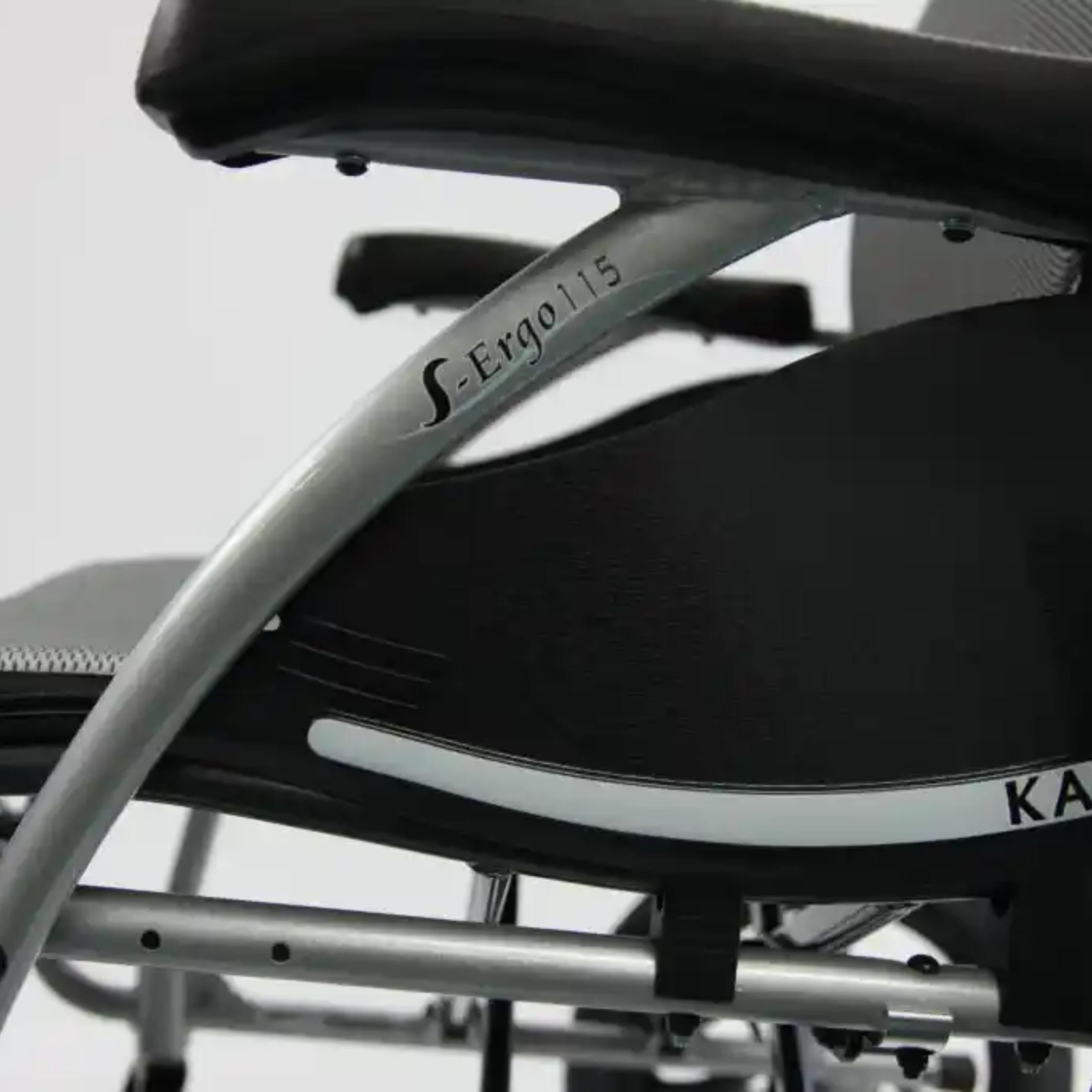 Karman® Ergonomic wheelchair S-ERGO 115 TP 22 Transport Wheelchair in Silver