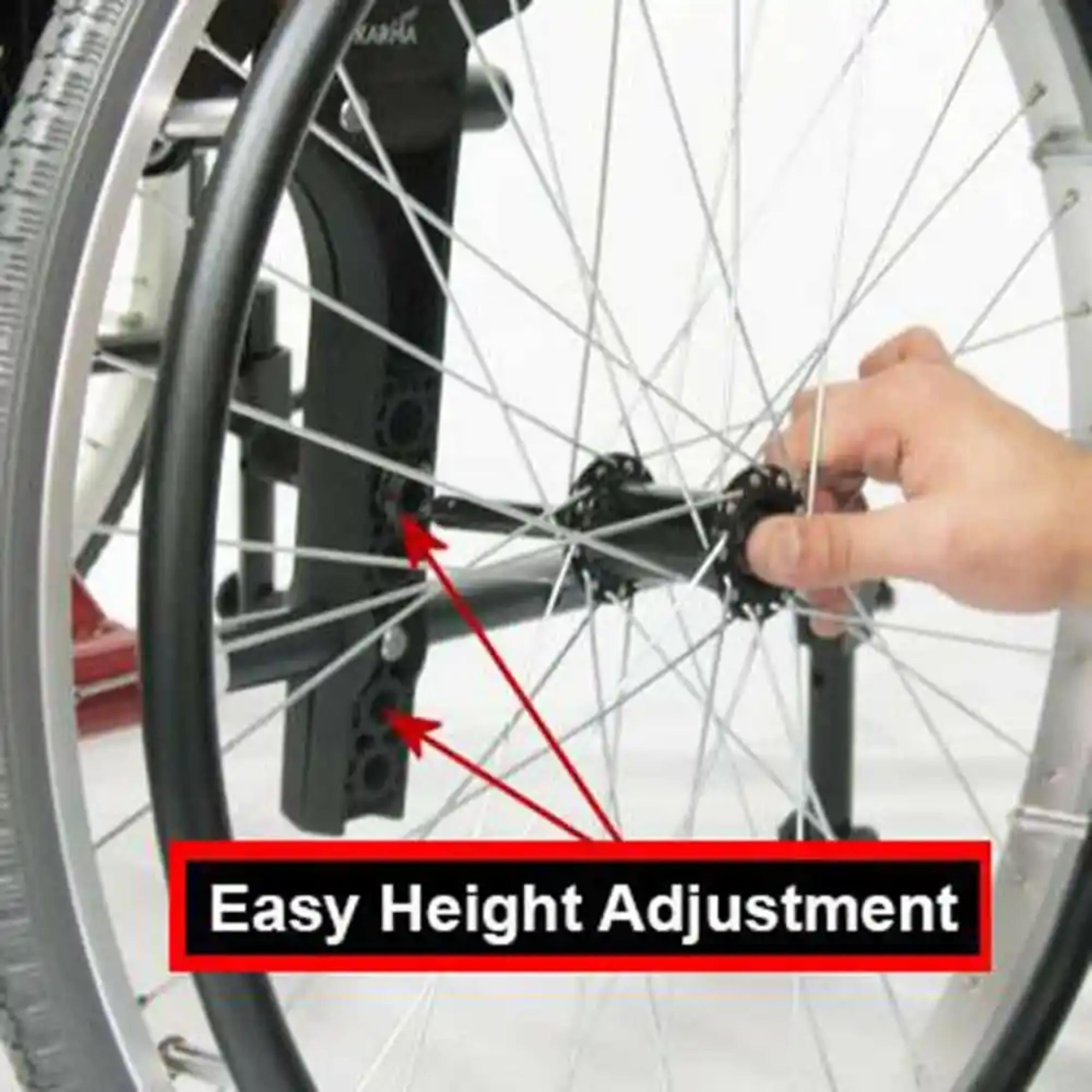 Karman® Ergonomic wheelchair S-ERGO 115 TP 22 Transport Wheelchair in Silver