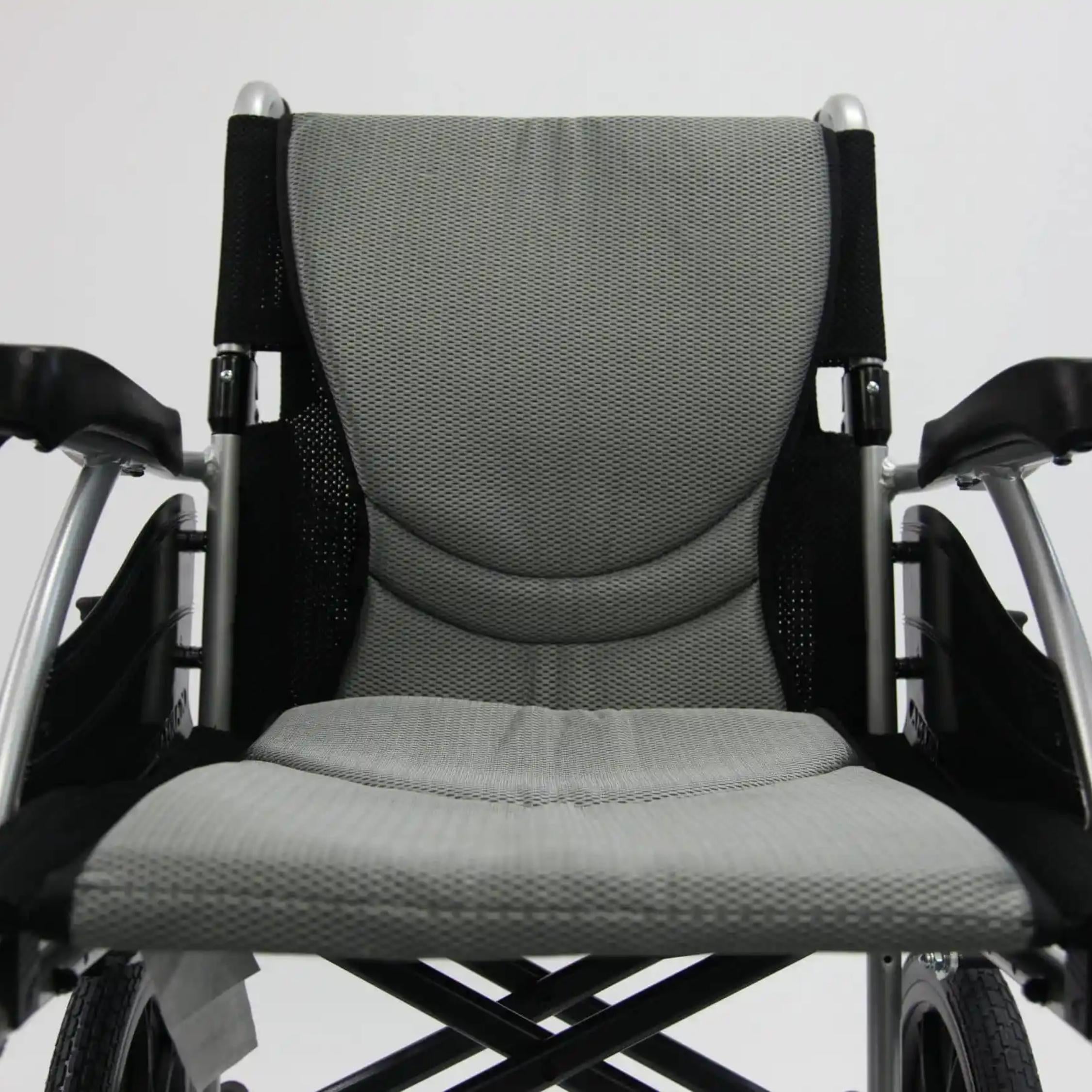 Karman® Ergonomic wheelchair S-ERGO 115 TP 22 Transport Wheelchair in Silver