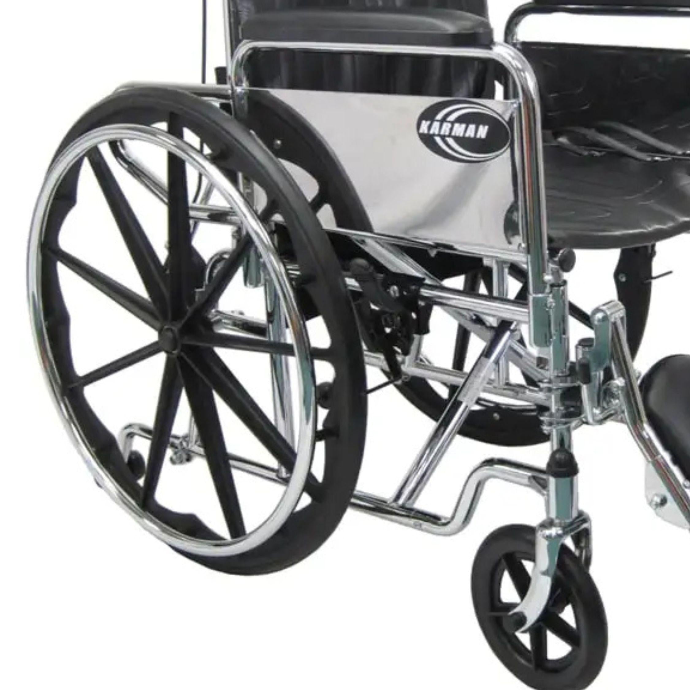 Karman KN-880 Reclining Wheelchair 180° Full Recline Extra Wide 20