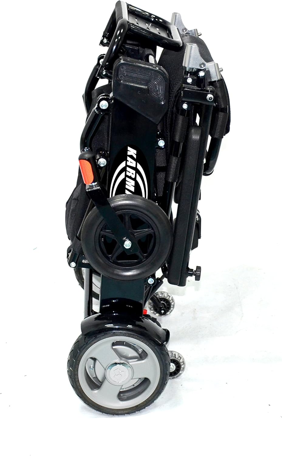 Karman Tranzit Go Electric Wheelchair: Lightweight, Foldable, Brushed Silver or Black