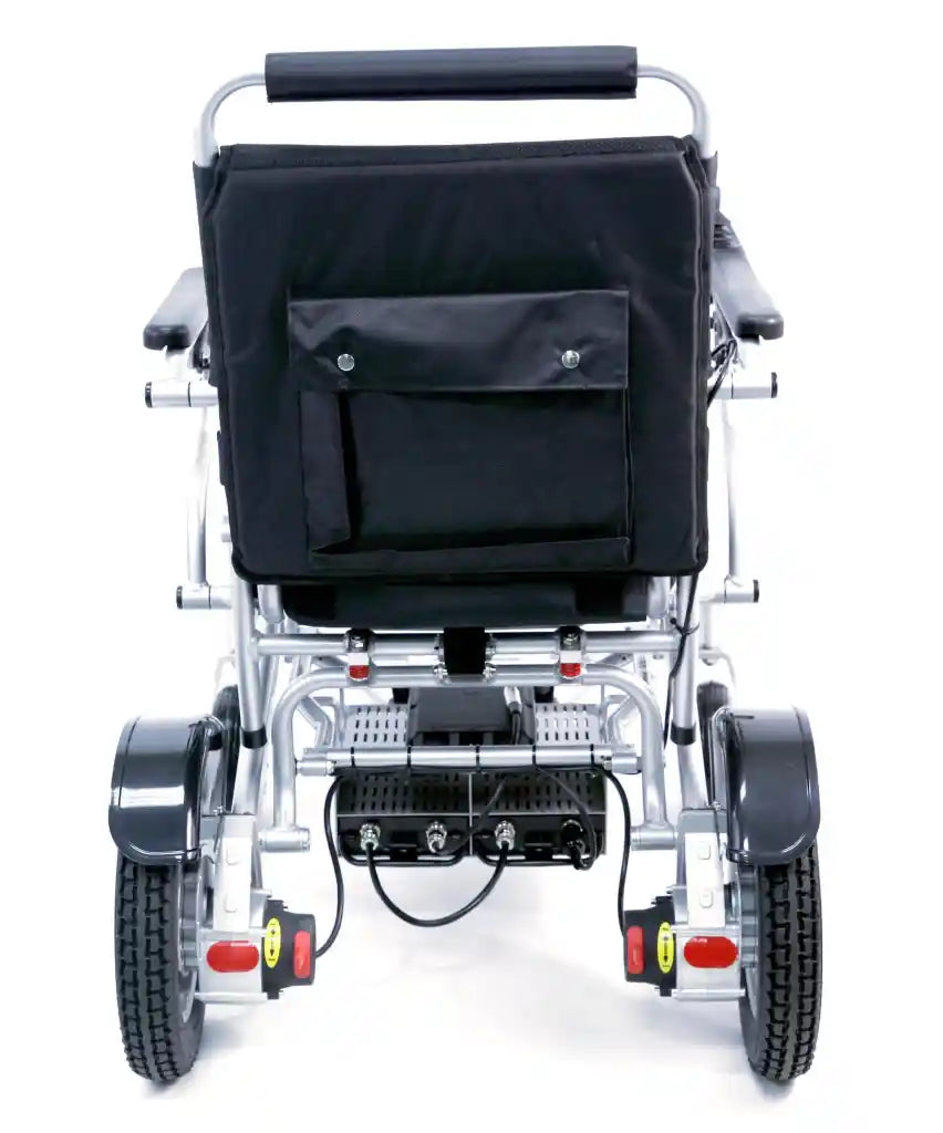 Karman Tranzit Go Electric Wheelchair: Lightweight, Foldable, Brushed Silver or Black