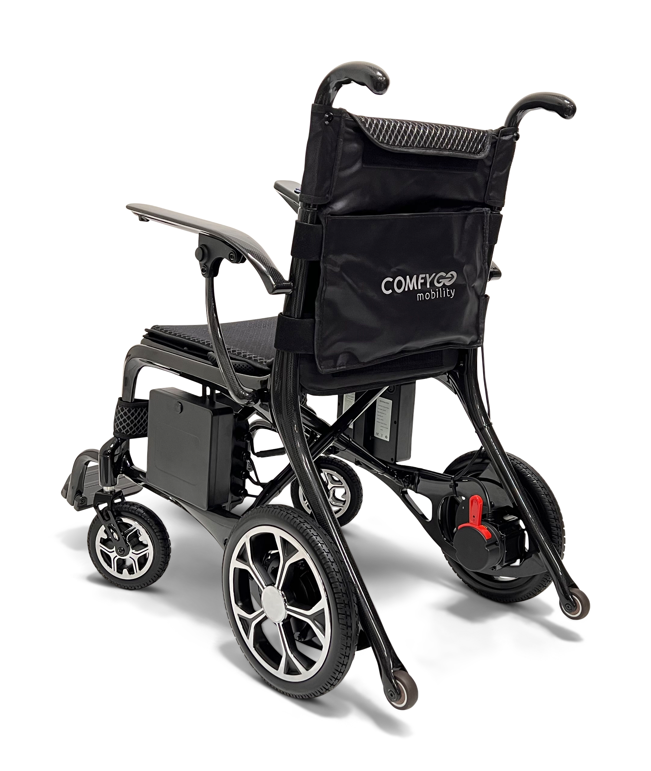 Phoenix Carbon Fiber Electric Travel Wheelchair with 360 Joystick& LCD Display