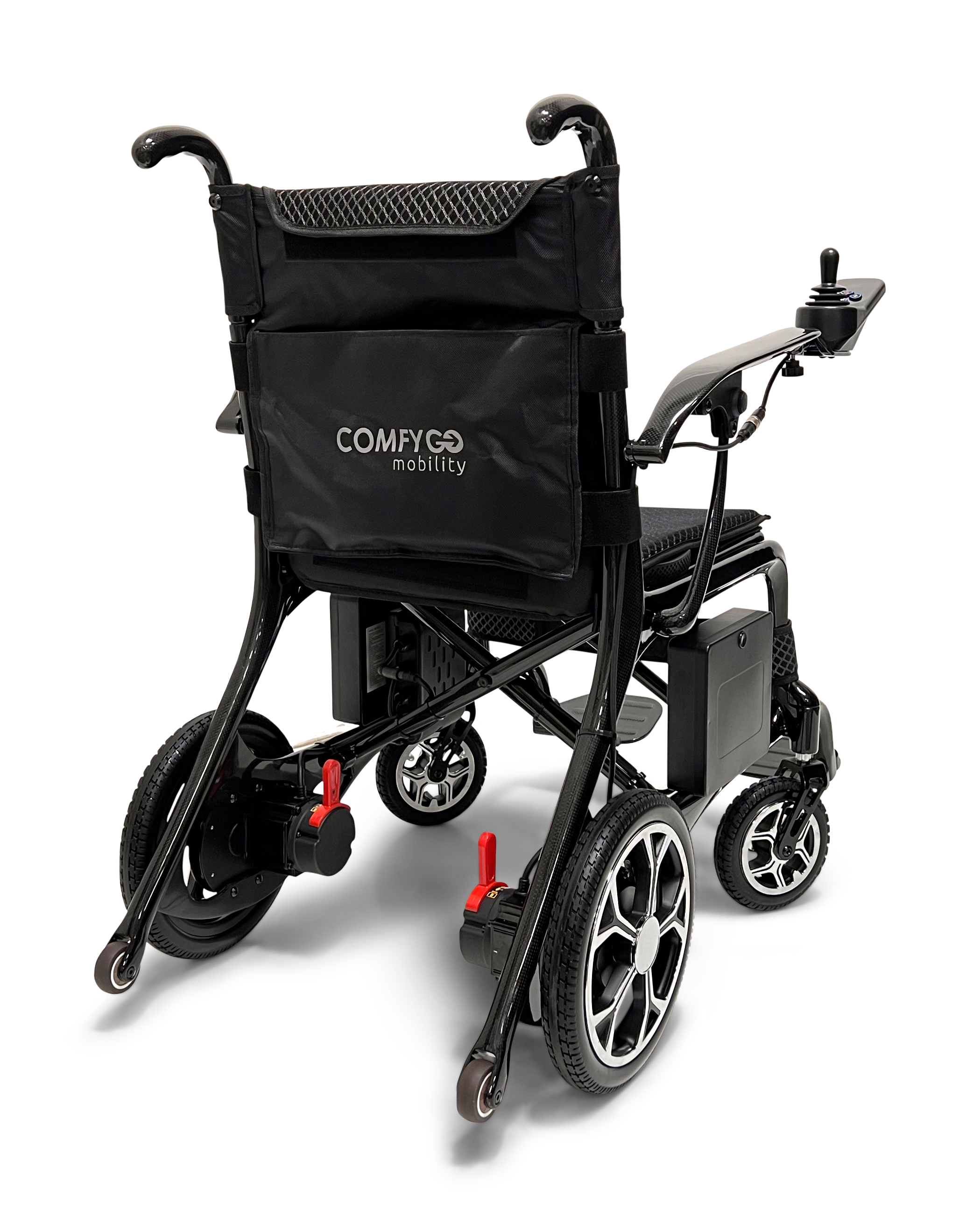 Phoenix Carbon Fiber Electric Travel Wheelchair with 360 Joystick& LCD Display