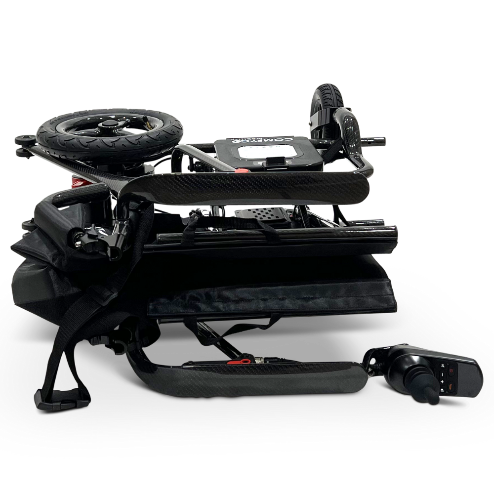 Phoenix Carbon Fiber Electric Travel Wheelchair with 360 Joystick& LCD Display