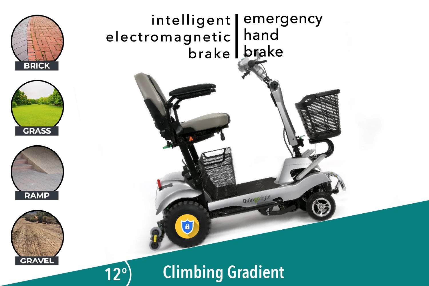 ComfyGO x Quingo Flyte Mobility Scooter with MK2 Self Loading Ramp