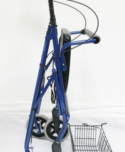 R-4700 Extra Wide Bariatric Rollator with Padded Flip-down Seat in 2 Jewel Tones!