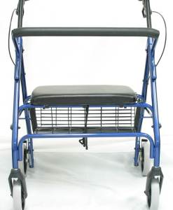 R-4700 Extra Wide Bariatric Rollator with Padded Flip-down Seat in 2 Jewel Tones!