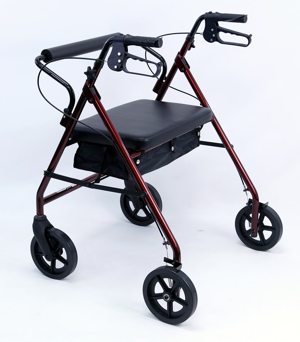 R-4800 Extra Wide Lightweight Rollator, Aluminum, 20 lbs.