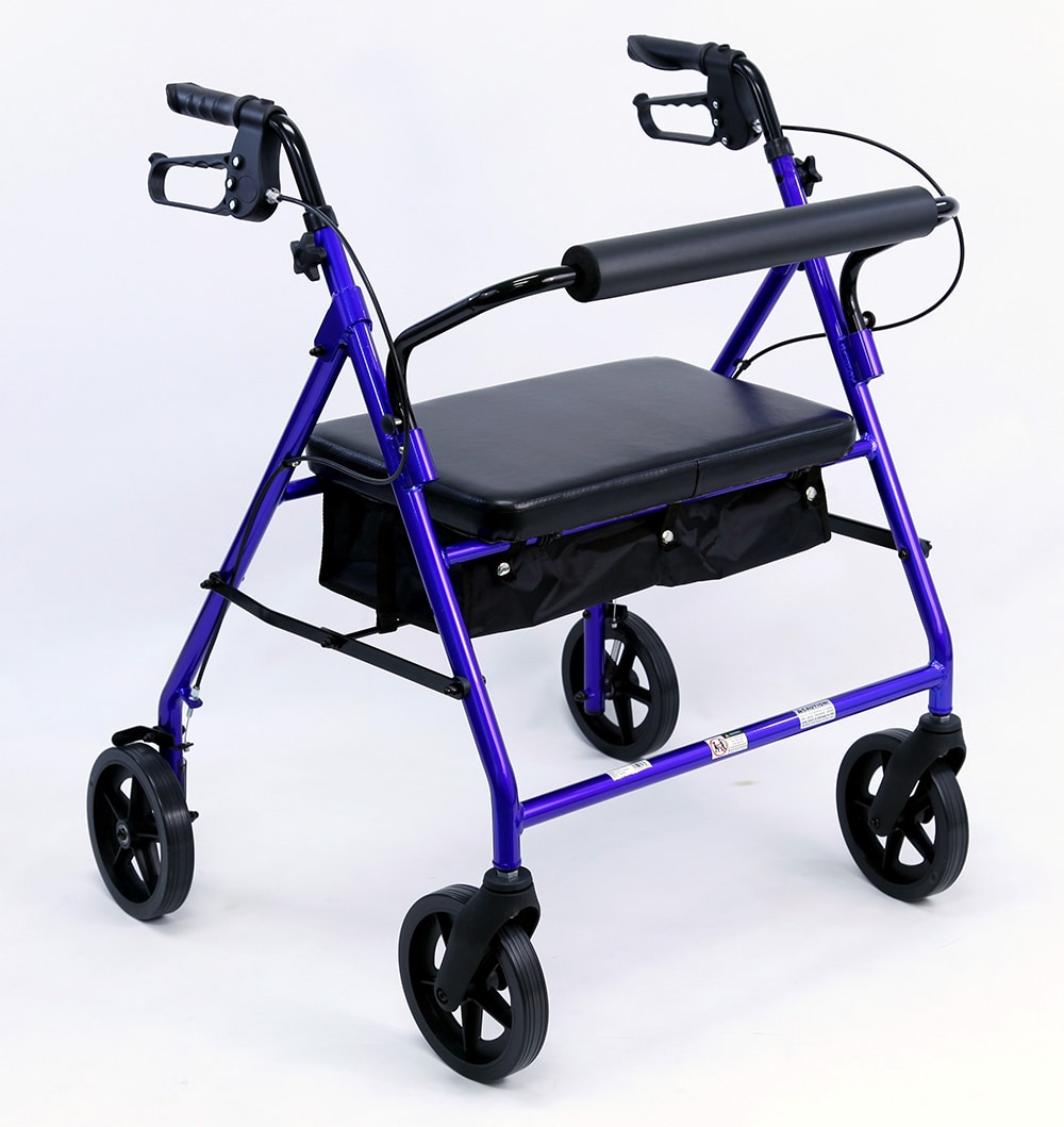 R-4800 Extra Wide Lightweight Rollator, Aluminum, 20 lbs.