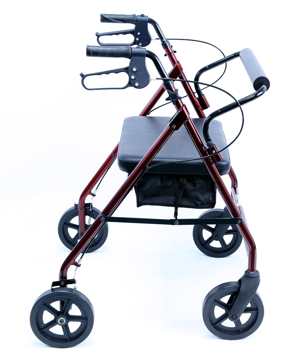 R-4800 Extra Wide Lightweight Rollator, Aluminum, 20 lbs.