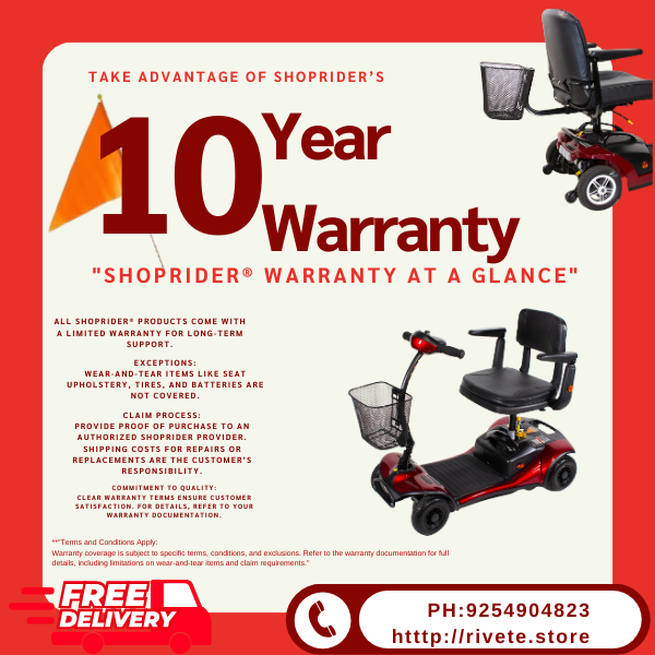 Shoprider® Dasher 4 Wheel Scooter