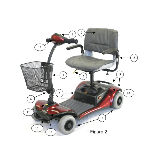 Shoprider® Dasher 4 Wheel Scooter