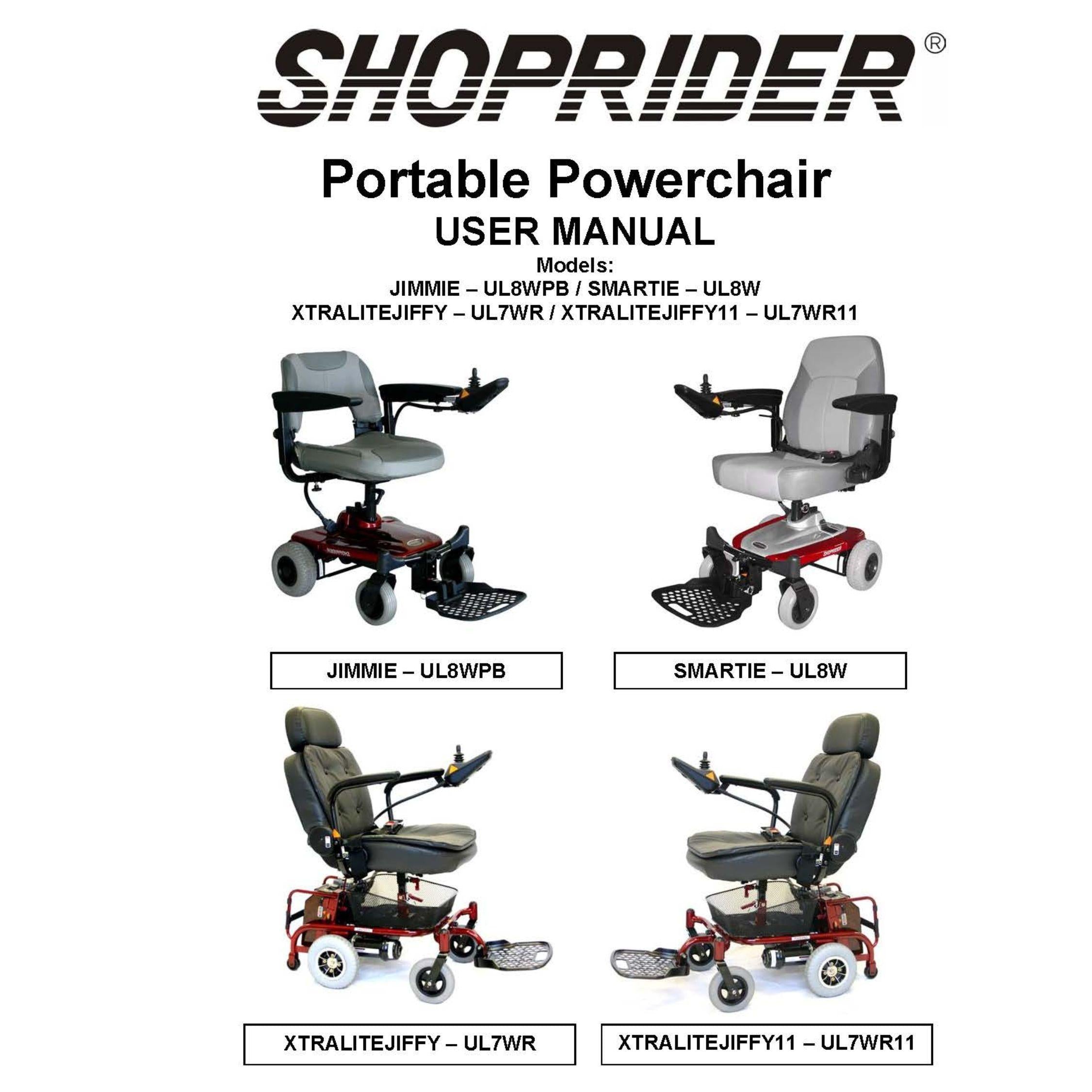 Shoprider® Smartie Power Wheelchair: Compact, Lightweight & Stylish