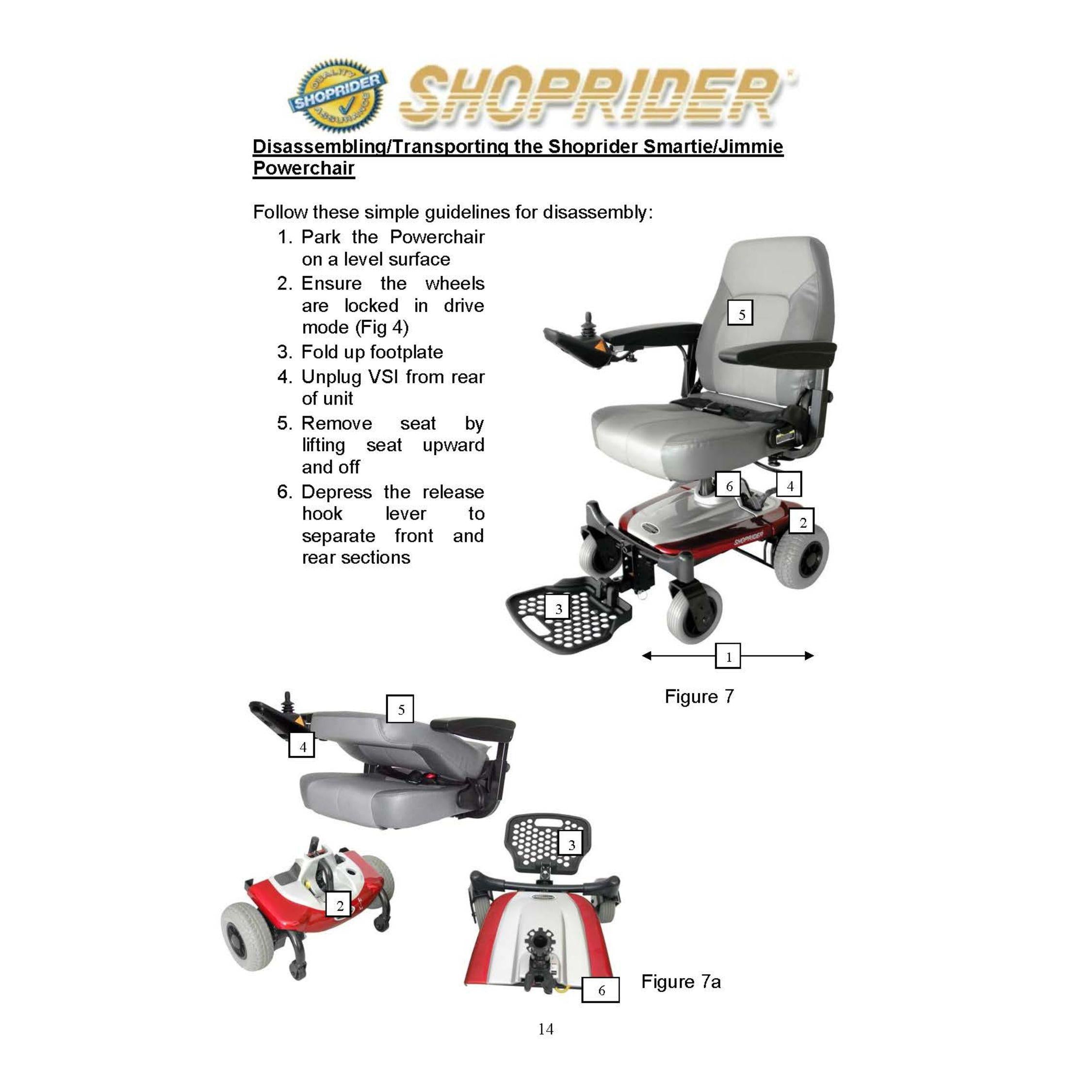 Shoprider® Smartie Power Wheelchair: Compact, Lightweight & Stylish