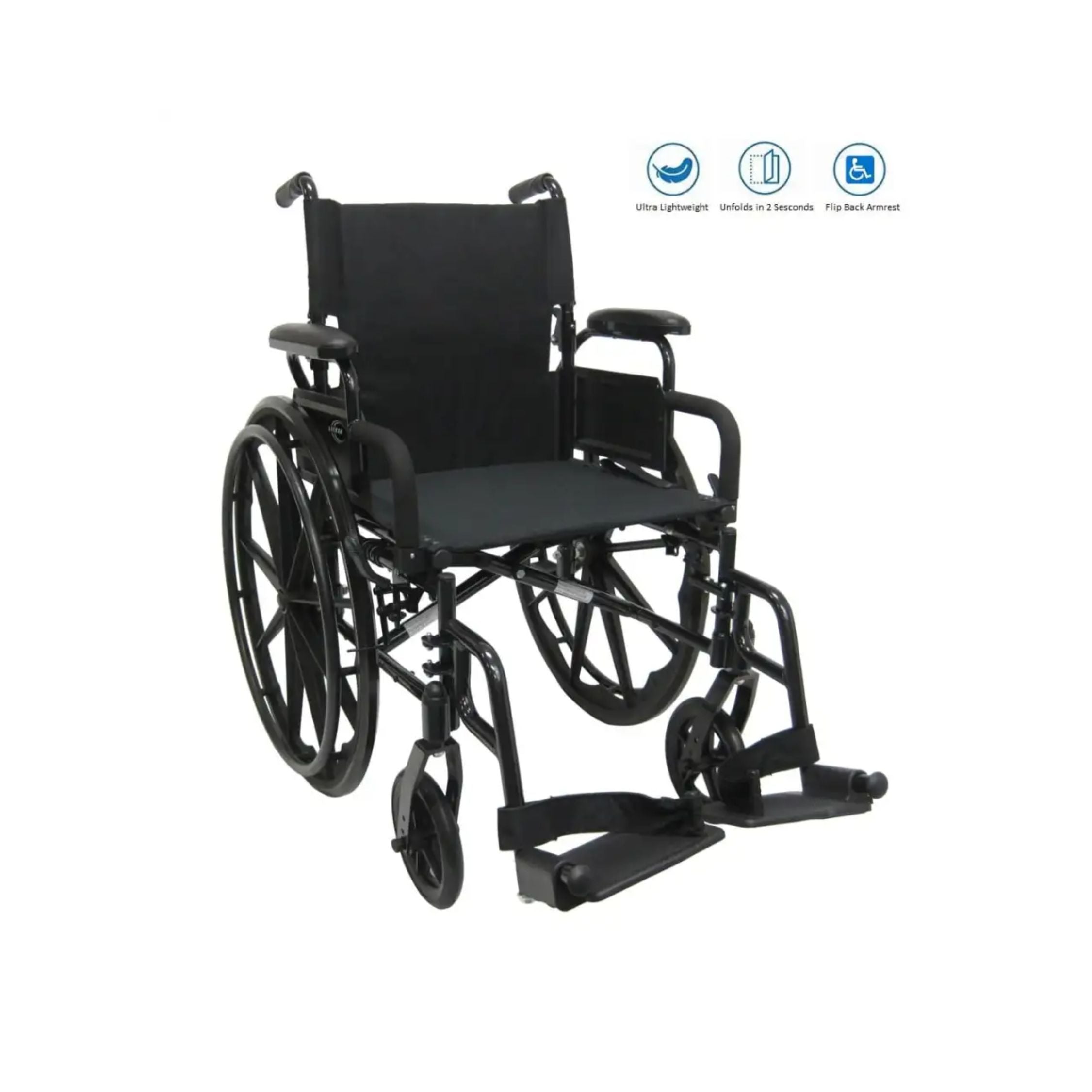 Ultra Lightweight Wheelchair with Flip Back Armrest 802-DY 30lb