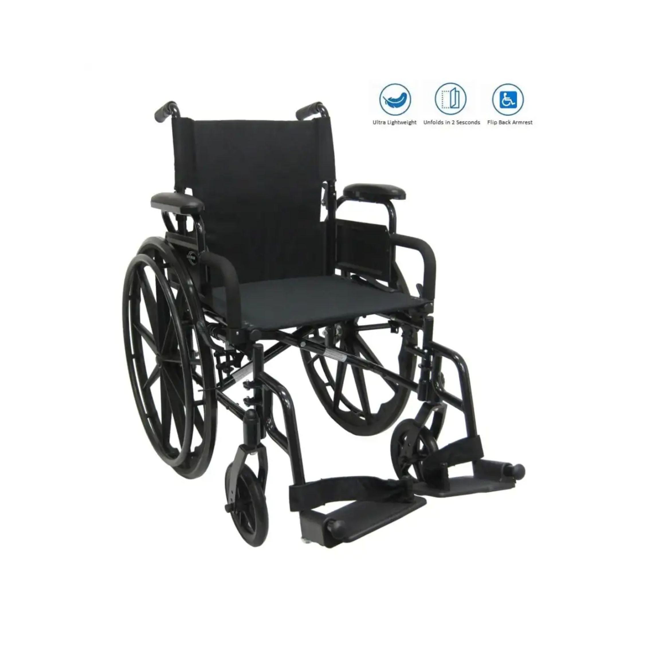 Ultra Lightweight Wheelchair with Flip Back Armrest 802-DY 30lb