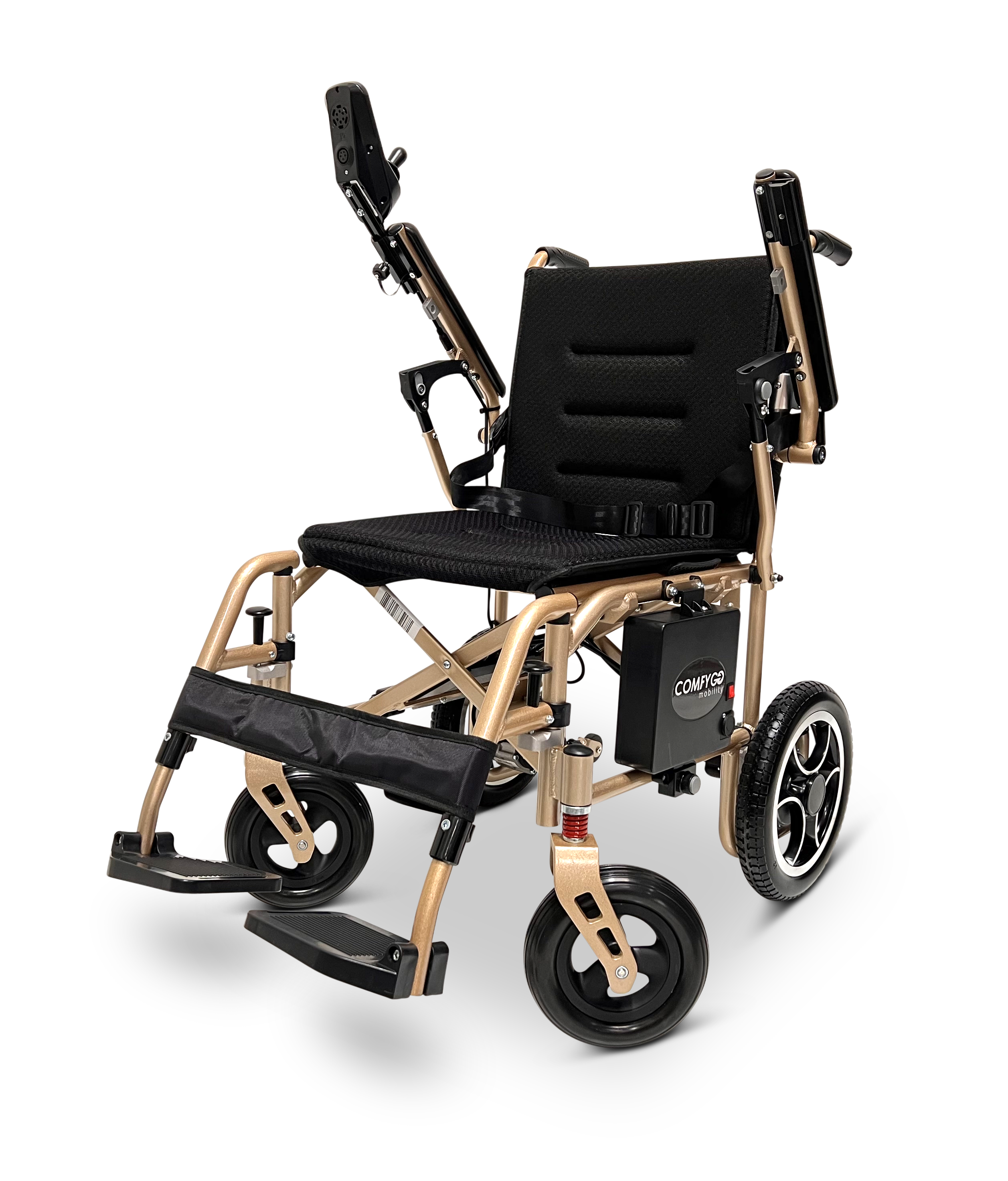 X-7 ComfyGO Lightweight Foldable Electric Wheelchair for Travel