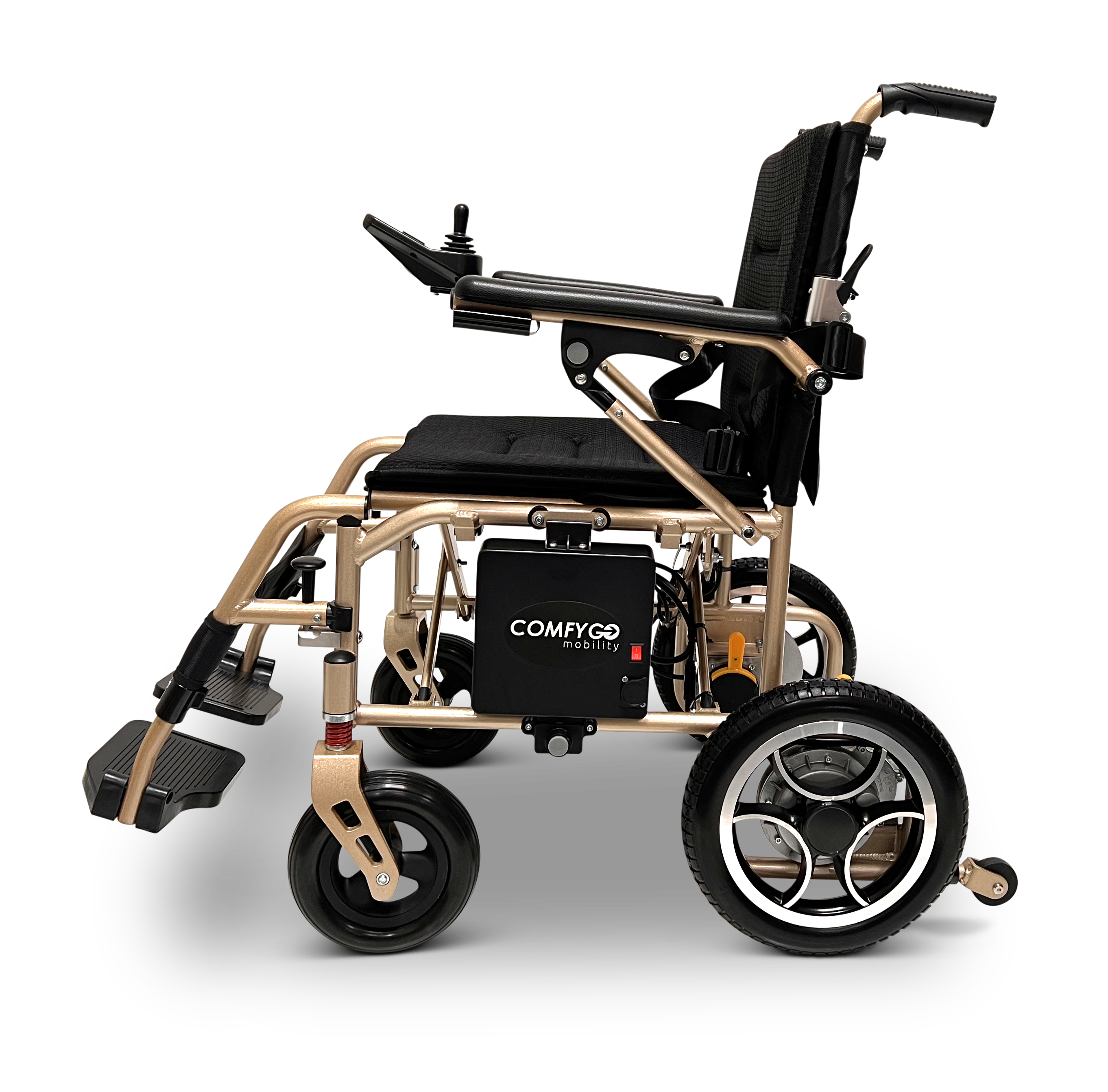 X-7 ComfyGO Lightweight Foldable Electric Wheelchair for Travel