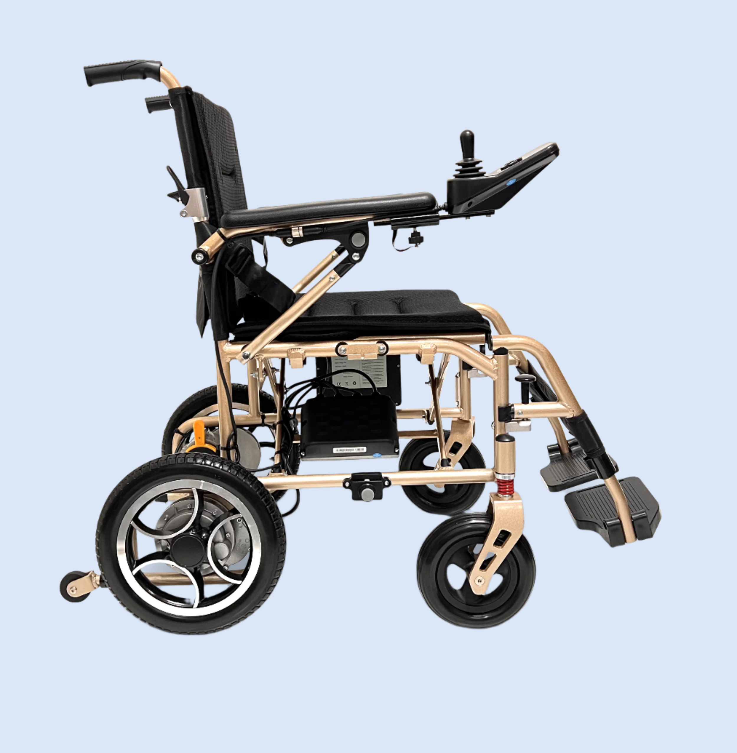 X-7 ComfyGO Lightweight Foldable Electric Wheelchair for Travel