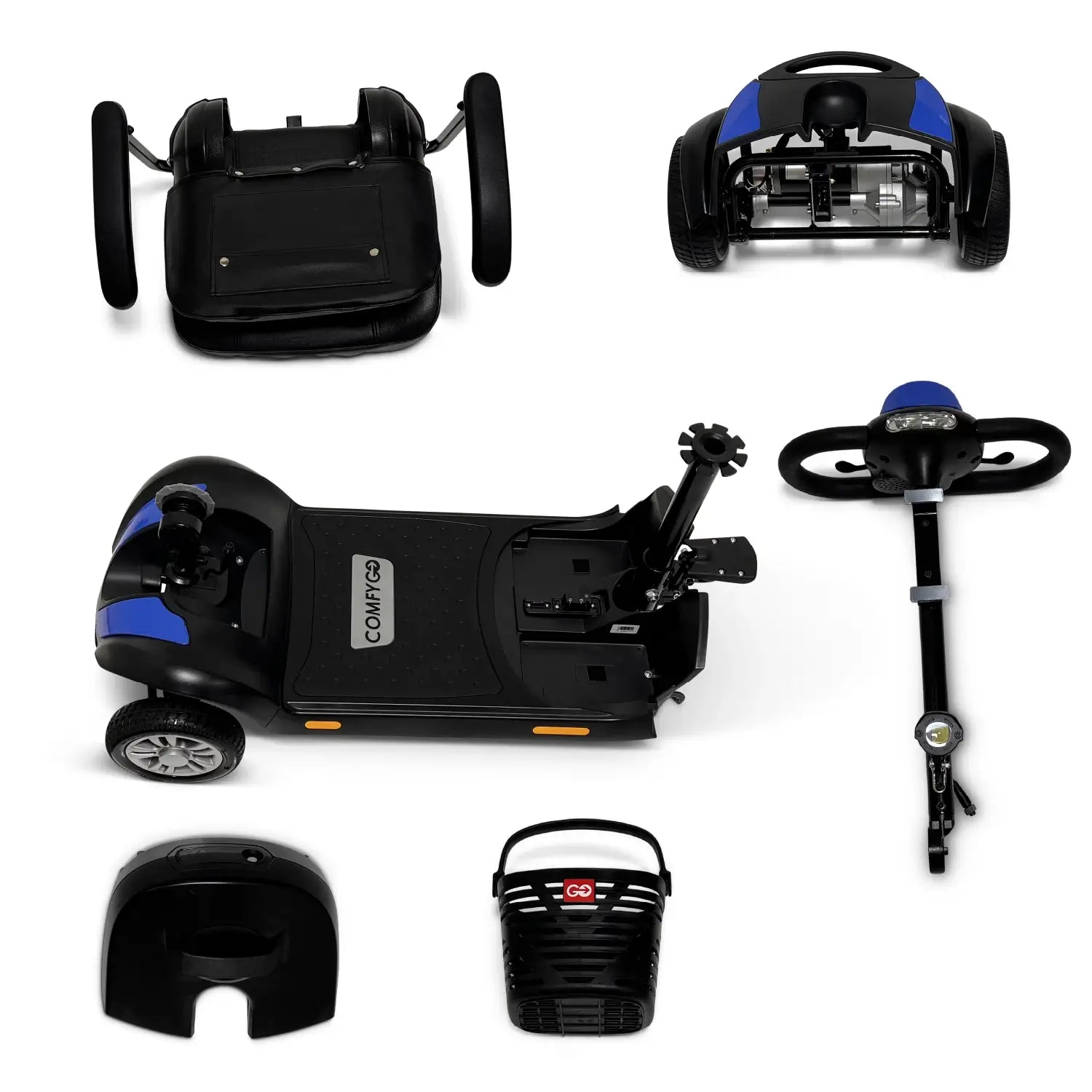 ComfyGo Z-4 Electric Mobility Scooter with Ultra Light & Quick-Detach Frame