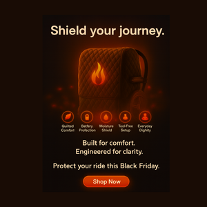 ComfyGO Electric Wheelchair Travel Protective Bag With Joystick Controller