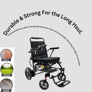 Glide Care G-5 Lightweight Foldable Electric Wheelchair for Adults