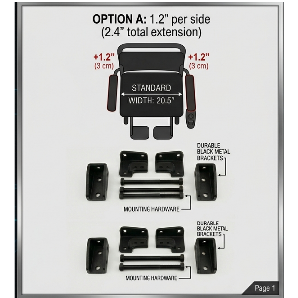 ComfyGo 440-HD PLUS Electric Wheelchair Replacement Parts