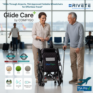 Glide Care G-5 Lightweight Foldable Electric Wheelchair for Adults