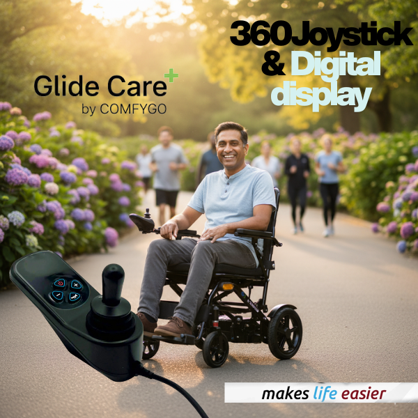 Glide Care G-5 Lightweight Foldable Electric Wheelchair for Adults