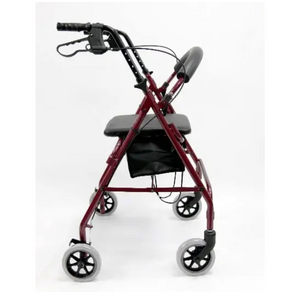 R-4600 Lightweight Standard Rollator with Padded Seat and Backrest
