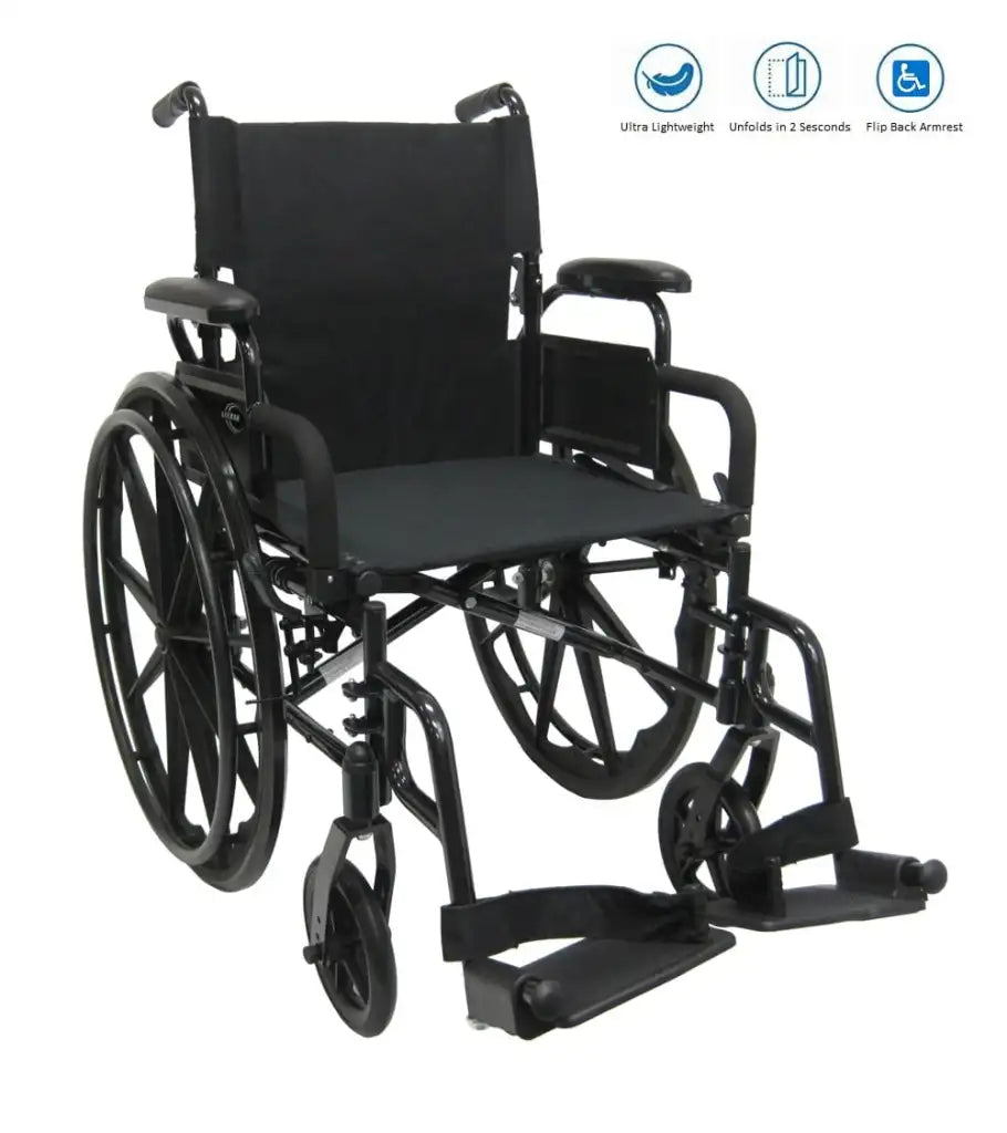 Ultra Lightweight Wheelchair with Flip Back Armrest 802-DY 30lb