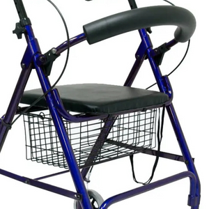 R-4600 Lightweight Standard Rollator with Padded Seat and Backrest