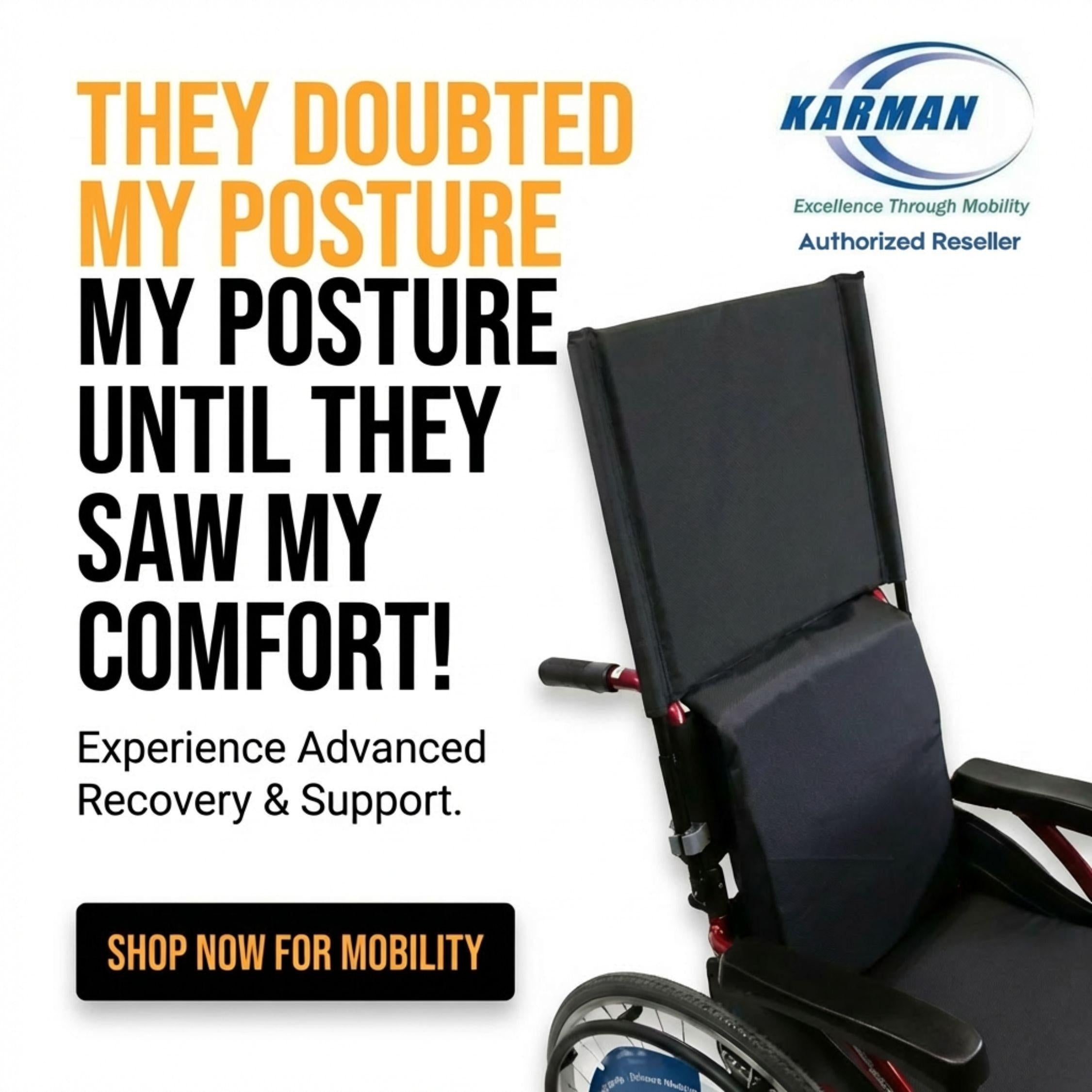 Backrest Extension Detachable and Height Adjustable with Clamp 7/8