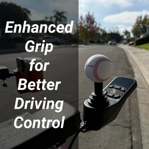 ComfyGO Joystick Handle – Sport Grip Designs for Electric Wheelchairs Universal Fit