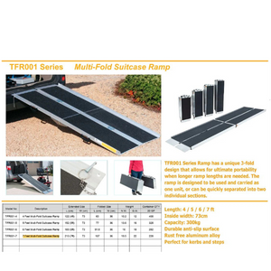 ComfyGo 7ft Suitcase Ramp  Portable Non-Slip Mobility Ramp for SUVs & Vehicles