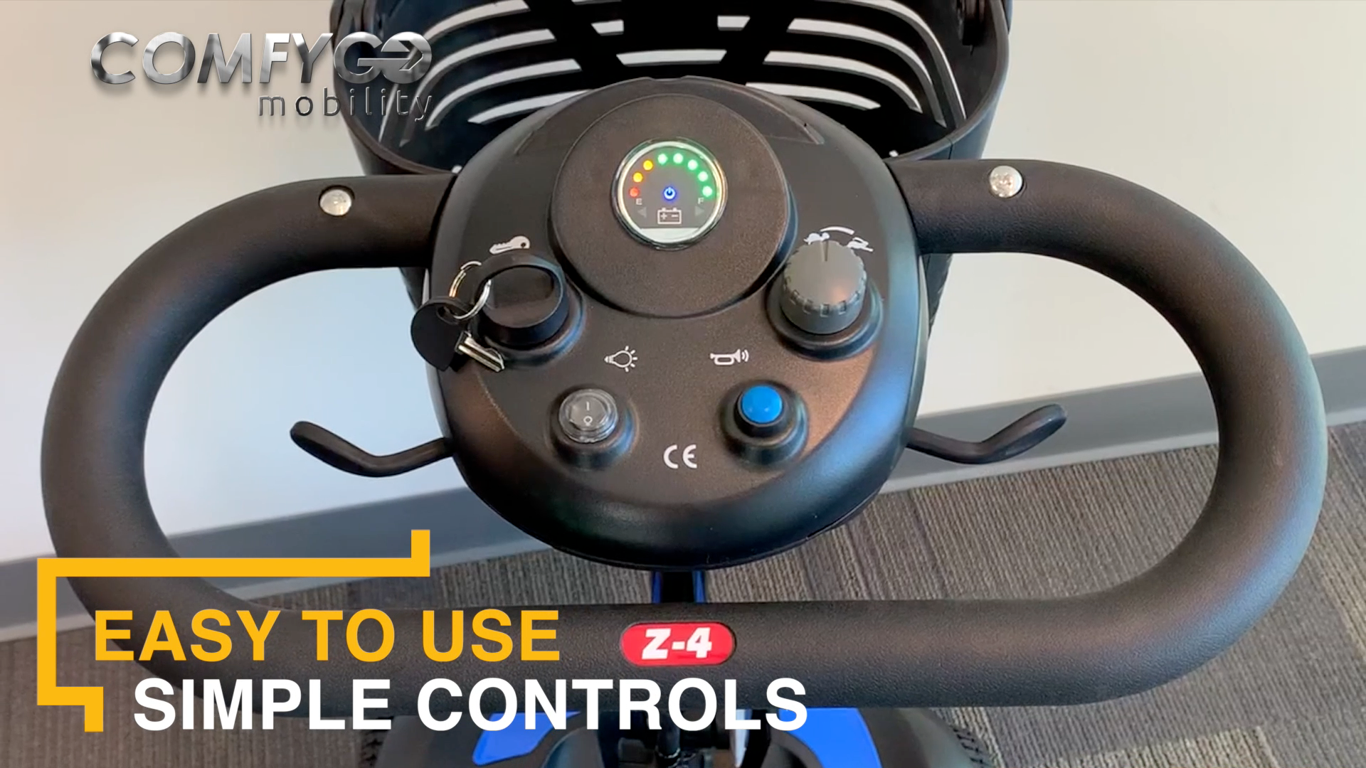 ComfyGo Z-4  Electric Mobility Scooter with Ultra Light & Quick-Detach Frame